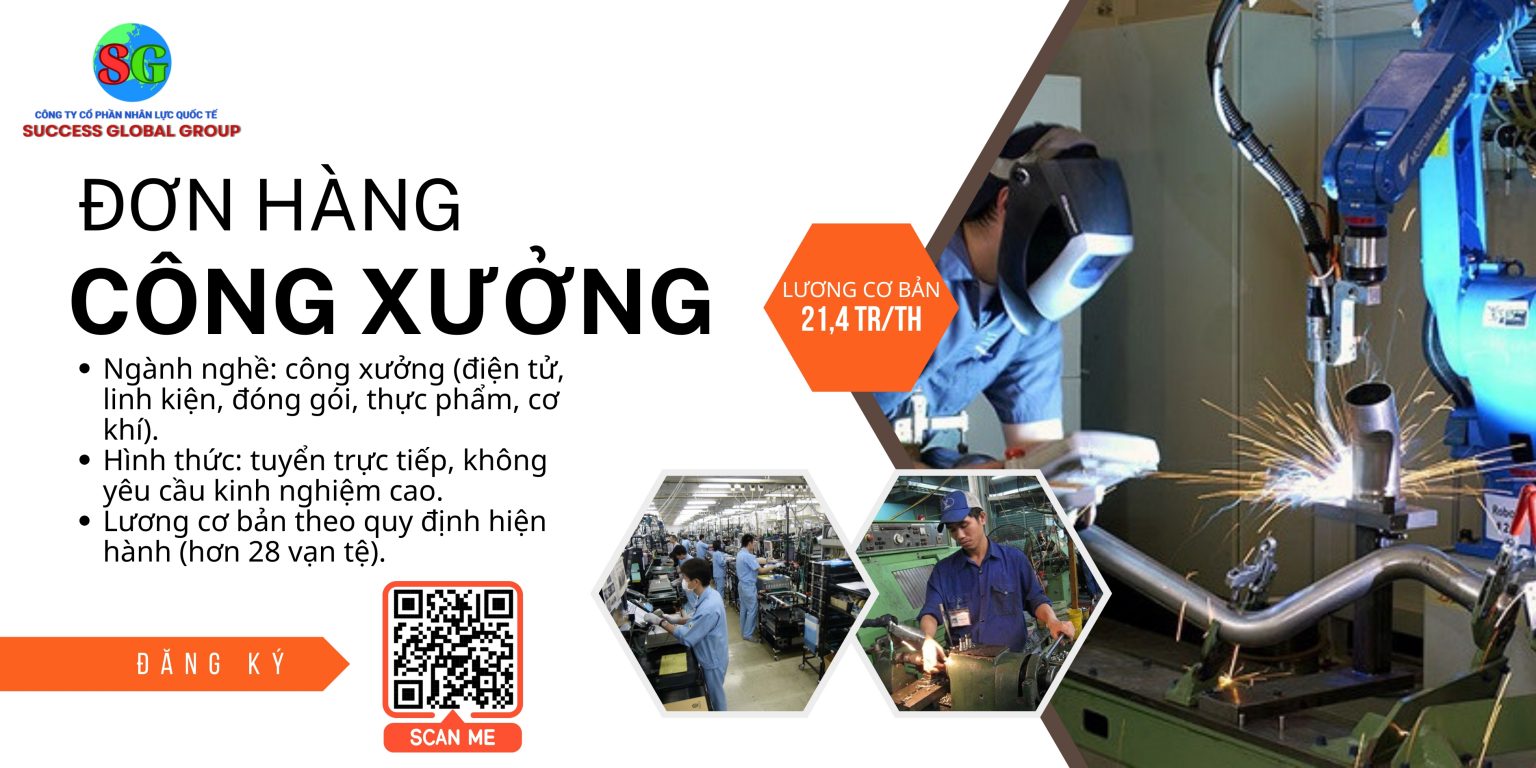 đơn hàng công xưởng đài loan