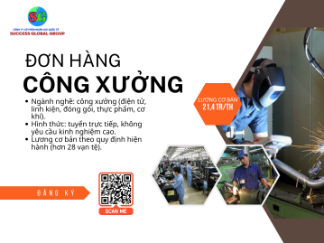 đơn hàng công xưởng đài loan