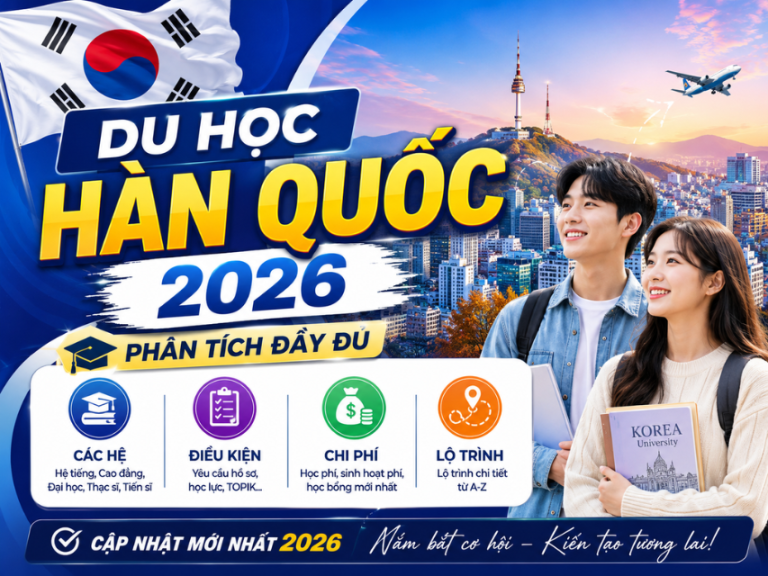 Du Học Hàn Quốc 2026: Phân Tích Đầy Đủ Các Hệ, Điều Kiện, Chi Phí Và Lộ Trình Mới Nhất