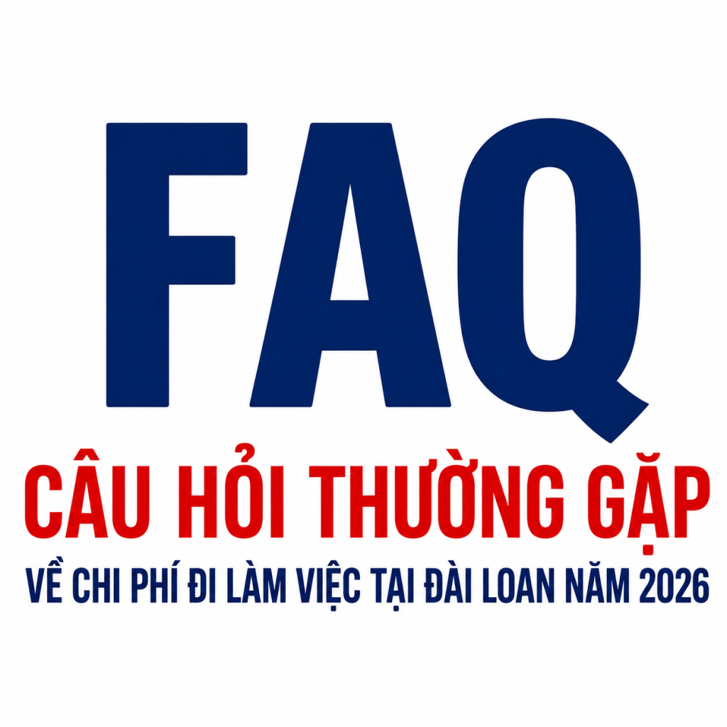 Chi phí đi làm việc tại Đài Loan năm 2026