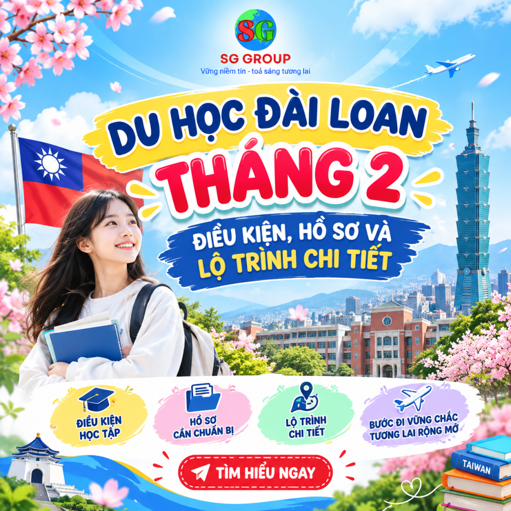 du học Đài Loan tháng 2