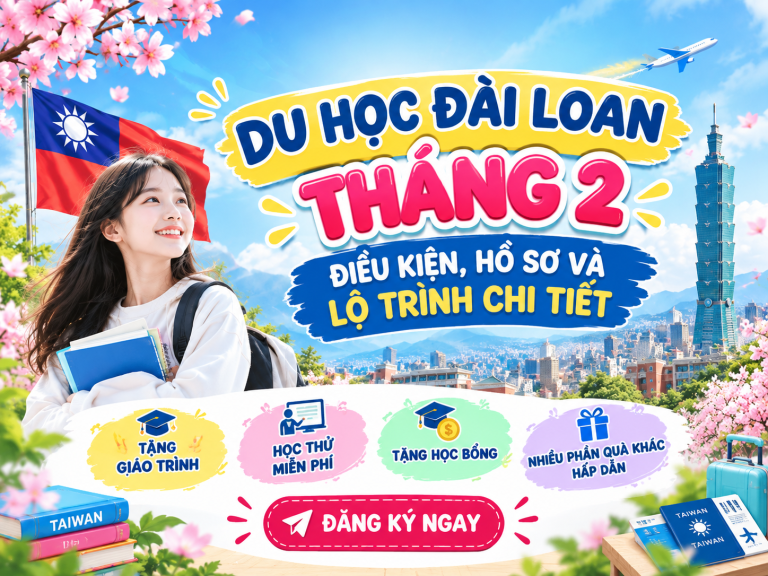 du học Đài Loan tháng 2